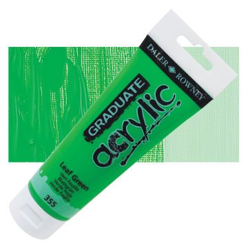 Daler-Rowney Graduate Acrylics - Leaf Green, 120 ml tube