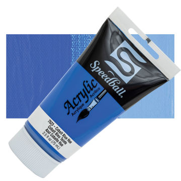 Speedball Acrylics - Cobalt Blue Hue, 2.5 oz tube