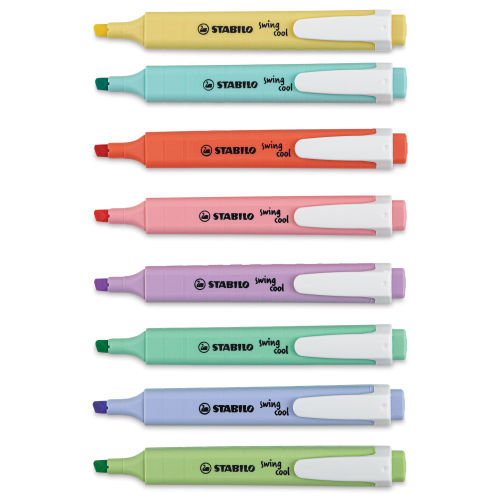 Stabilo Swing Cool Highlighters - Pastel, Set of 8