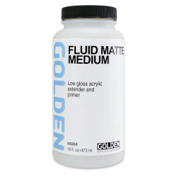 Golden Fluid Medium - Matte, 16 oz bottle