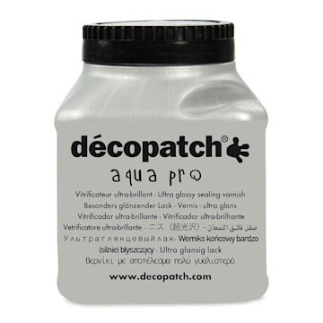 Open in modal - DecoPatch Aquapro Varnish - Ultra Glossy, 6 oz, Front of Bottle