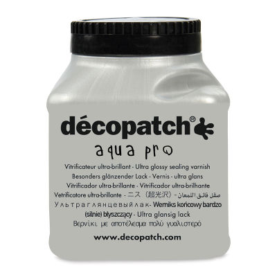DecoPatch Aquapro Varnish - Ultra Glossy, 6 oz, Front of Bottle