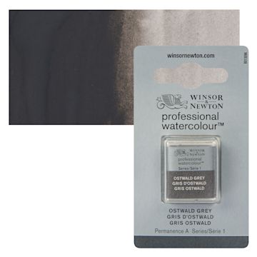 Open in modal - Winsor & Newton Professional Watercolor - Ostwald Gray, Half Pan
