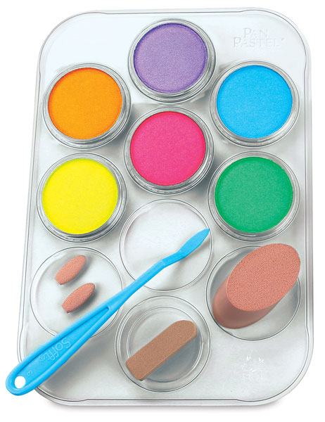 PanPastel Artists’ Painting Pastels Set - Pearlescent Colors and Mediums,  Set of 10