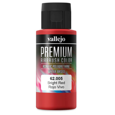 Vallejo Premium Airbrush Colors - 60 ml, Bright Red