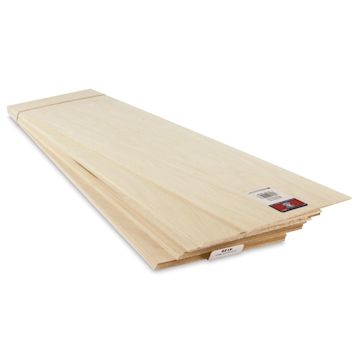 Open in modal - Midwest Products Genuine Basswood Sheets - 3/32" x 6" x 24", 10 Pieces