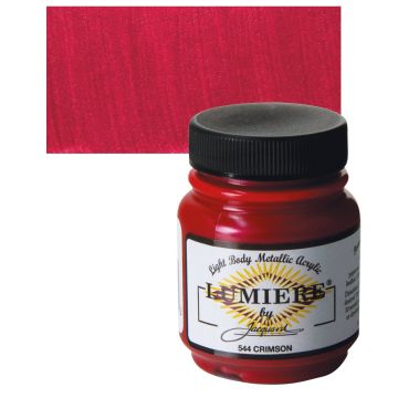 Jacquard Lumiere Acrylic - Crimson, 2.25 oz jar