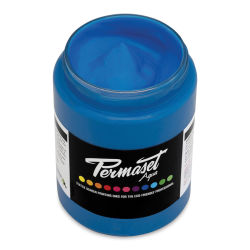Permaset Aqua Fabric Ink - Glow Blue, 300 ml
