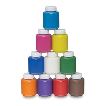 Kids Paint Set - 6 Colors Kids Paint 2 oz Each - Washable Paint