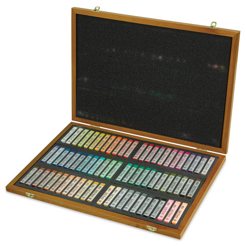 The Mungyo Gallery Artists' Soft Oil Pastel Set of 72 in Wooden