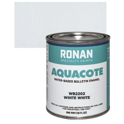 Ronan Aquacote Water-Based Acrylic Color - White White, Pint