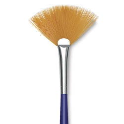 Blick Scholastic Golden Taklon Brush - Fan, Long Handle, Size 4