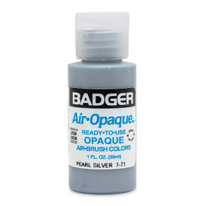 Badger Air-Opaque Airbrush Color - 1 oz, Pearl Silver