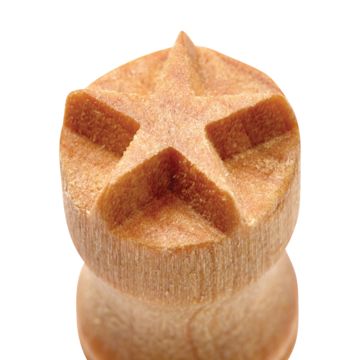 Open in modal - MKM Pottery Tools Round Stamp - SCS-084, Five-Point Star, Small