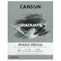 Canson Graduate Toned Mixed Media Pad - Gray, 11" x 14", 20 Sheets