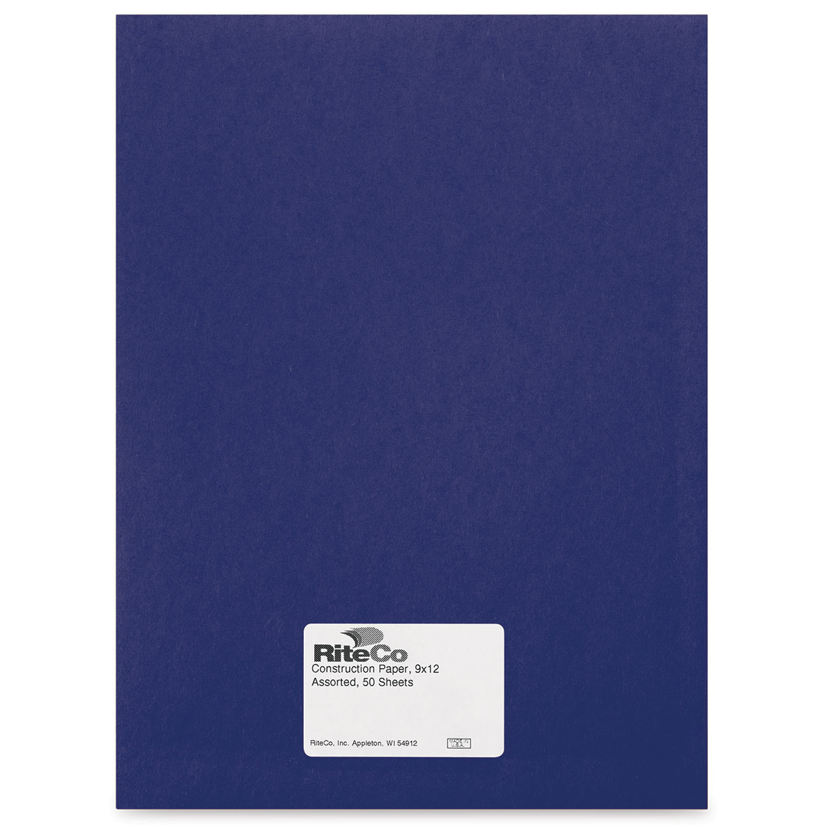 Riteco Construction Paper - Dark Blue, 9 x 12, 50 Sheets