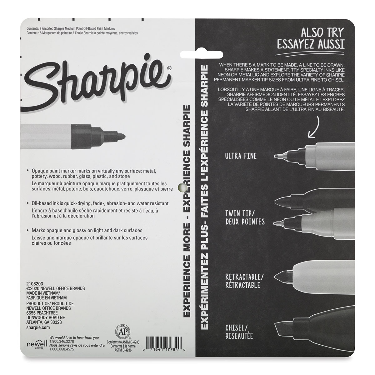 Sharpie Oil Based Paint Markers Set of 5 Fine Point 37371 Knockout Crafts  for sale online