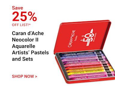 Save 25% off list. Caran d'Ache Neocolor II Aquarelle Artists' Pastels and Sets. Shop Now.