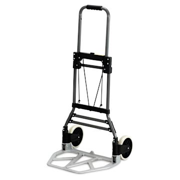 Open in modal - Safco Stow Away Collapsible Hand Truck, fully extended