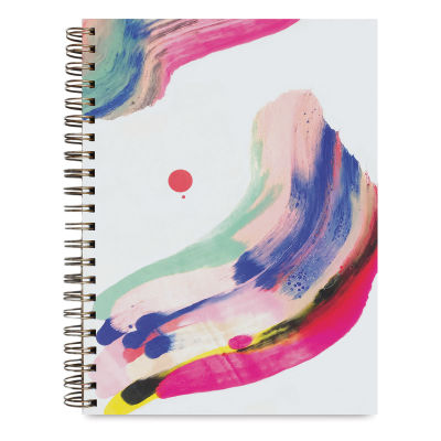 Moglea Painted Journal - Candy Swirl (cover - each journal cover is one-of-a-kind)