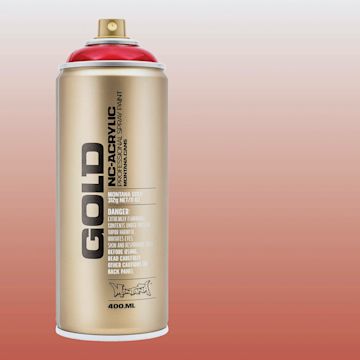 Open in modal - Montana Gold Acrylic Professional Spray Paint - Transparent Ketchup, 400 ml (Spray can with color swatch)