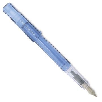 Open in modal - Pilot Kakuno Fountain Pen - Blue, Fine Nib, cap off
