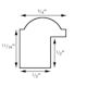 MCS Thin Bead Frames - Sketch showing dimensions of frame