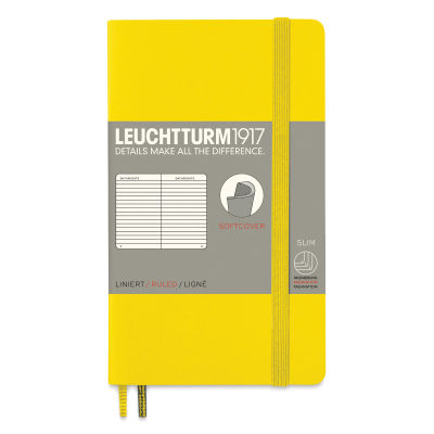 Leuchtturm1917 Dotted Softcover Notebook - Lemon, 3-1/2" x 6"