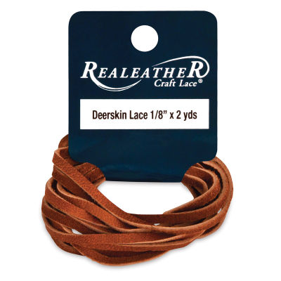 Deerskin Lace - 1/8" x 6 ft, Saddle Tan