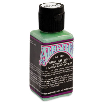 Alpha6 AlphaFlex Airbrush Textile and Leather Paint - Mint, 2.5 oz