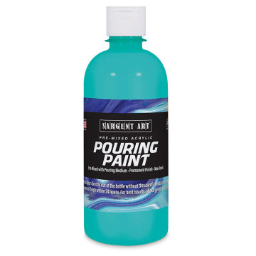 Sargent Art Pre-Mixed Acrylic Pouring Paint - Turquoise, 16 oz, Bottle