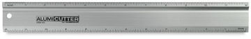 AlumiCutter Rulers - 12" Standard Silver Ruler shown horizontally