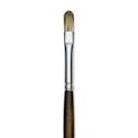 Silver Brush Monza Synthetic Mongoose Artist Brush - Long Handle, Filbert, Size 4