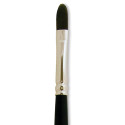 Silver Brush Black Pearl - Long Handle, Size 2