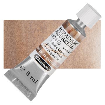 Open in modal - Schmincke Horadam Aquarell Watercolor - Galaxy Brown, 5 ml tube and swatch