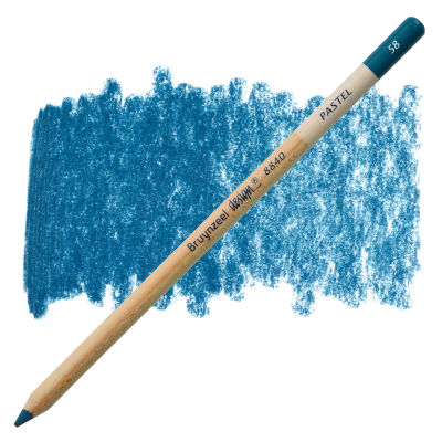 Bruynzeel Design Pastel Pencil - Prussian Blue 58 (swatch and pencil)