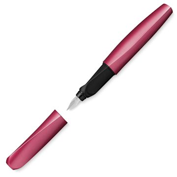 Open in modal - Pelikan Twist Fountain Pen - Fresh Melon, Medium Tip, pen and cap