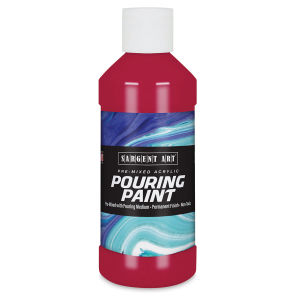 Sargent Art Pre-Mixed Acrylic Pouring Paint - Deep Rubine Red, 8 oz, Bottle
