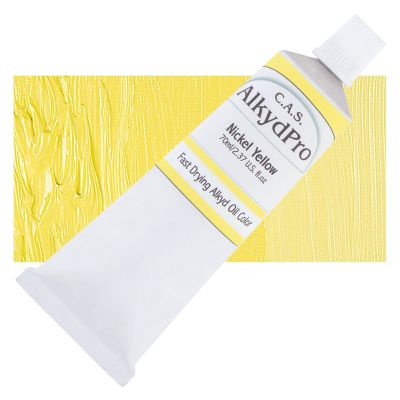 CAS AlkydPro Fast-Drying Alkyd Oil Color - Nickel Yellow, 70 ml tube