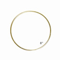 Pepperell Brass Plated Macramé Ring - 8"