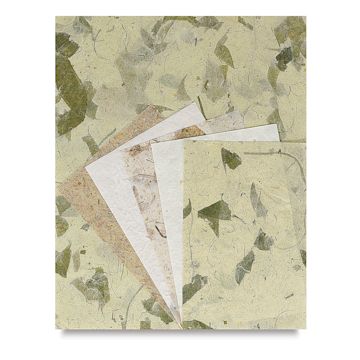 Open in modal - Black Ink Decorative Paper Packs - Both sizes of Rain Forest Assorted Sheet Pack shown