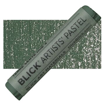 Open in modal - Blick Artists' Soft Pastel - Terre Verte Hue 4 pastel and swatch