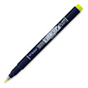 Tombow Fudenosuke Brush Pen - Yellow Neon, Hard Tip