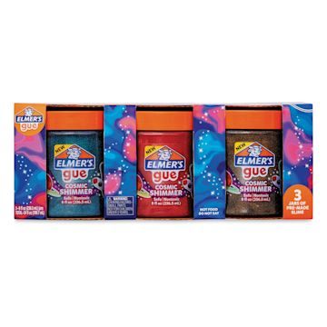 Open in modal - Elmer's Gue Premade Slime - Cosmic Shimmer, 8 oz, Front of Package