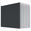 Uglybooks Perfect Bound Notebook - NO.2 Tuxedo, 5-3/4" x 8", 135 gsm, Pkg of 3