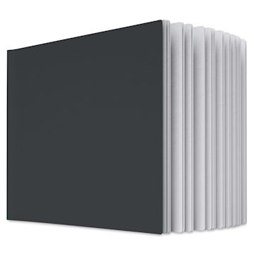 Open in modal - Uglybooks Perfect Bound Notebook - NO.2 Tuxedo, 5-3/4" x 8", 135 gsm, Pkg of 3, partially open