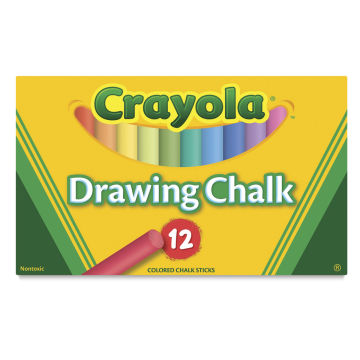 Crayola Colored Drawing Chalk - Front of package of 12 pcs shown
