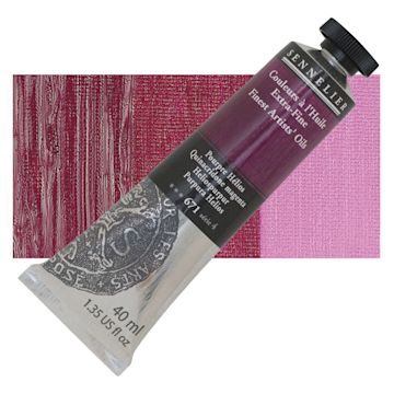 Open in modal - Sennelier Artists' Extra Fine Oil Paint - Quinacridone Magenta, 40 ml tube and swatch