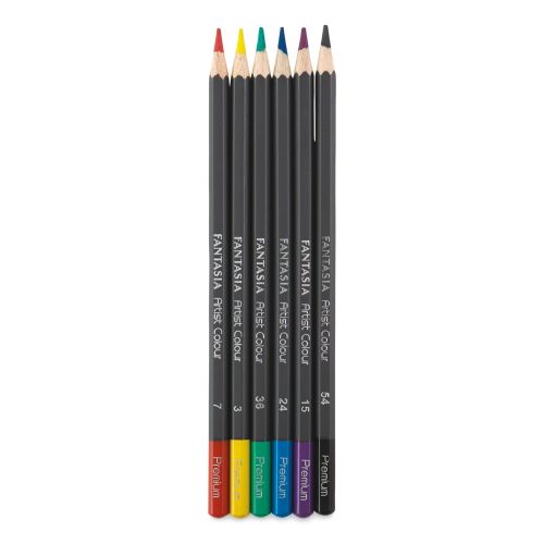 Fantasia Colored Pencil Set - Assorted Colors, Tin Box, Set of 48