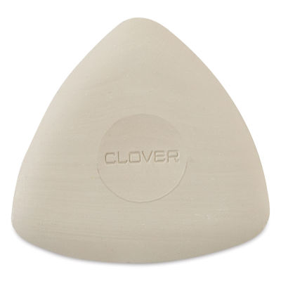 Clover Triangle Tailor's Chalk - Top view of triangular White Chalk